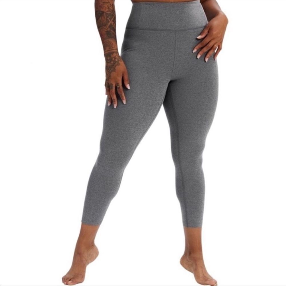 Girlfriend Collective Float High Rise Leggings Heather Gravel Size XXXL New
